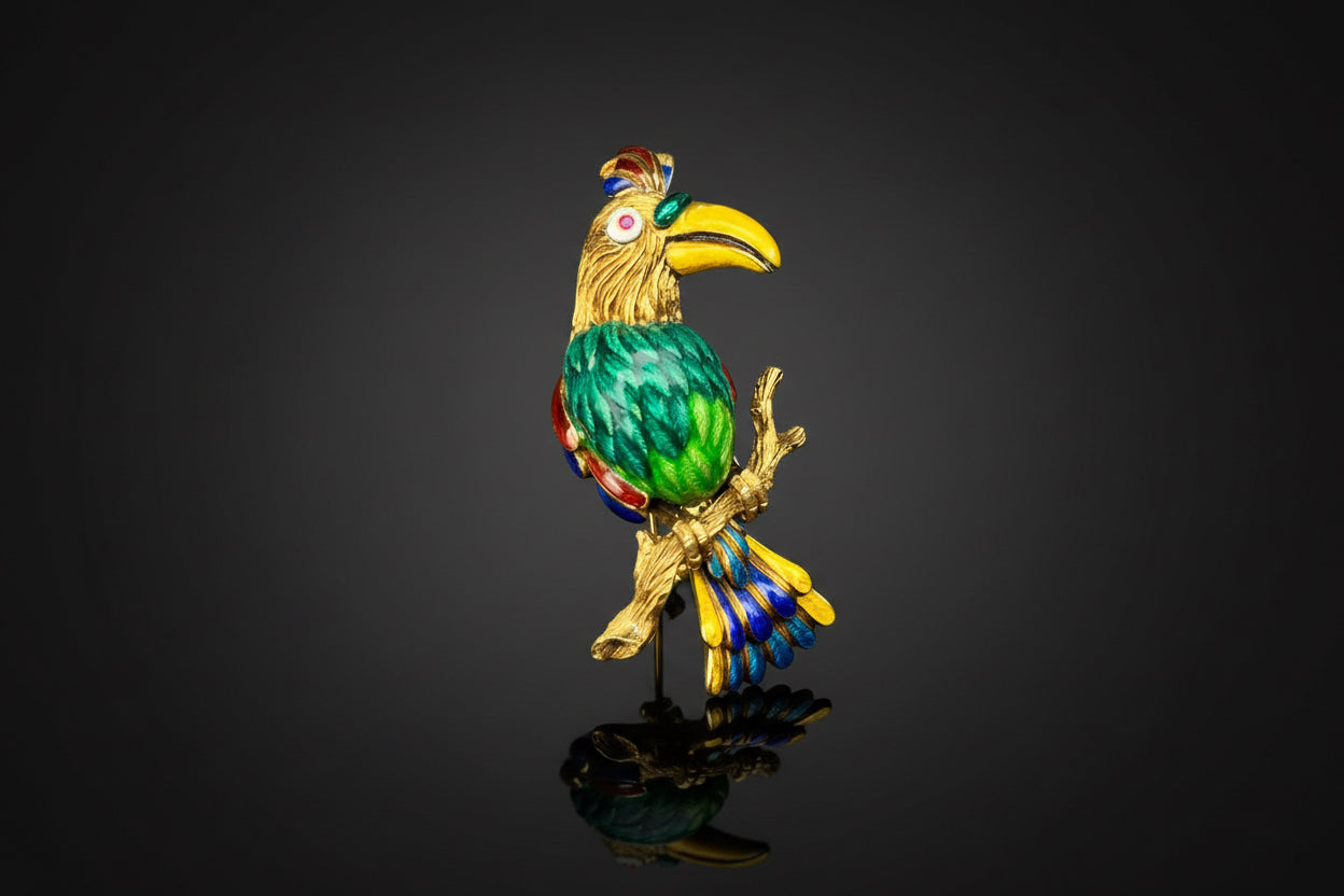 Spilla “Precious Parrot”