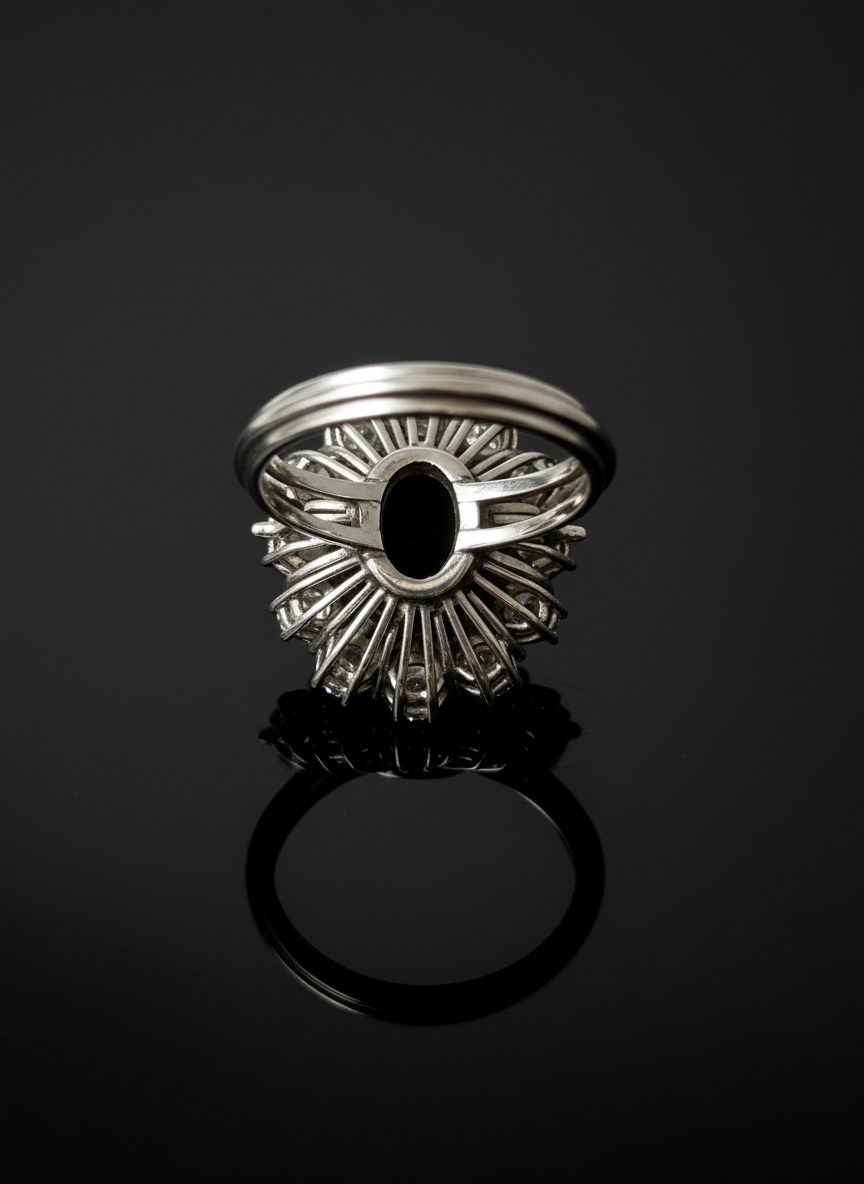 Anello con zaffiro “Cuore dell’Oceano”