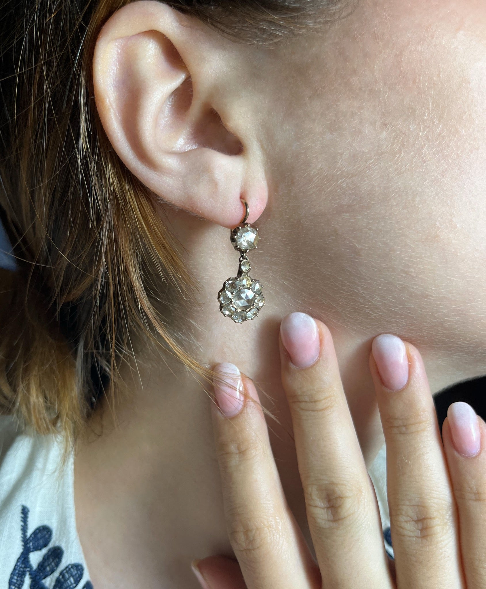 Orecchini con diamanti “Tocco di Luce”